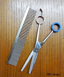 Tools for trimming near eyes.
